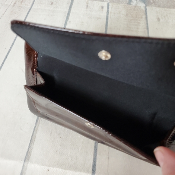 Retro Wallet Clutch Embellished Western Brown - Picture 14 of 14